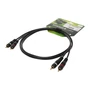 Kép 2/2 - Sommer Cable Hicon sztereó RCA kábel fröccsöntött csatlakozókkal - 1,5m