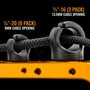 Kép 2/3 - SPRIG BLACK BIG CABLE MANAGEMENT DEVICE FOR 3/8&quot;-16 THREADED HOLES (3-PACK)