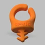 Kép 1/2 - SPRIG ORANGE BIG CABLE MANAGEMENT DEVICE FOR 3/8&quot;-16 THREADED HOLES (3-PACK)